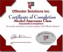 Sample certificate